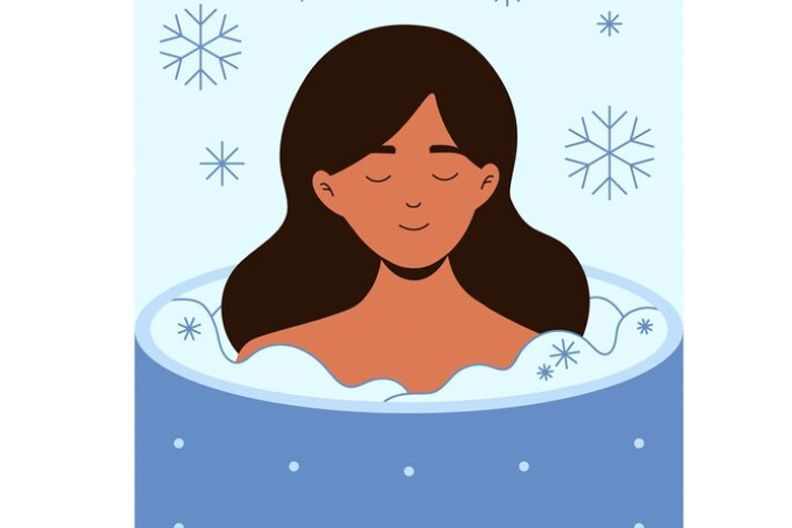 Bathing in cold water in winter can bring a refreshing feeling but needs to be done carefully. Graphics: Thien Nhan
