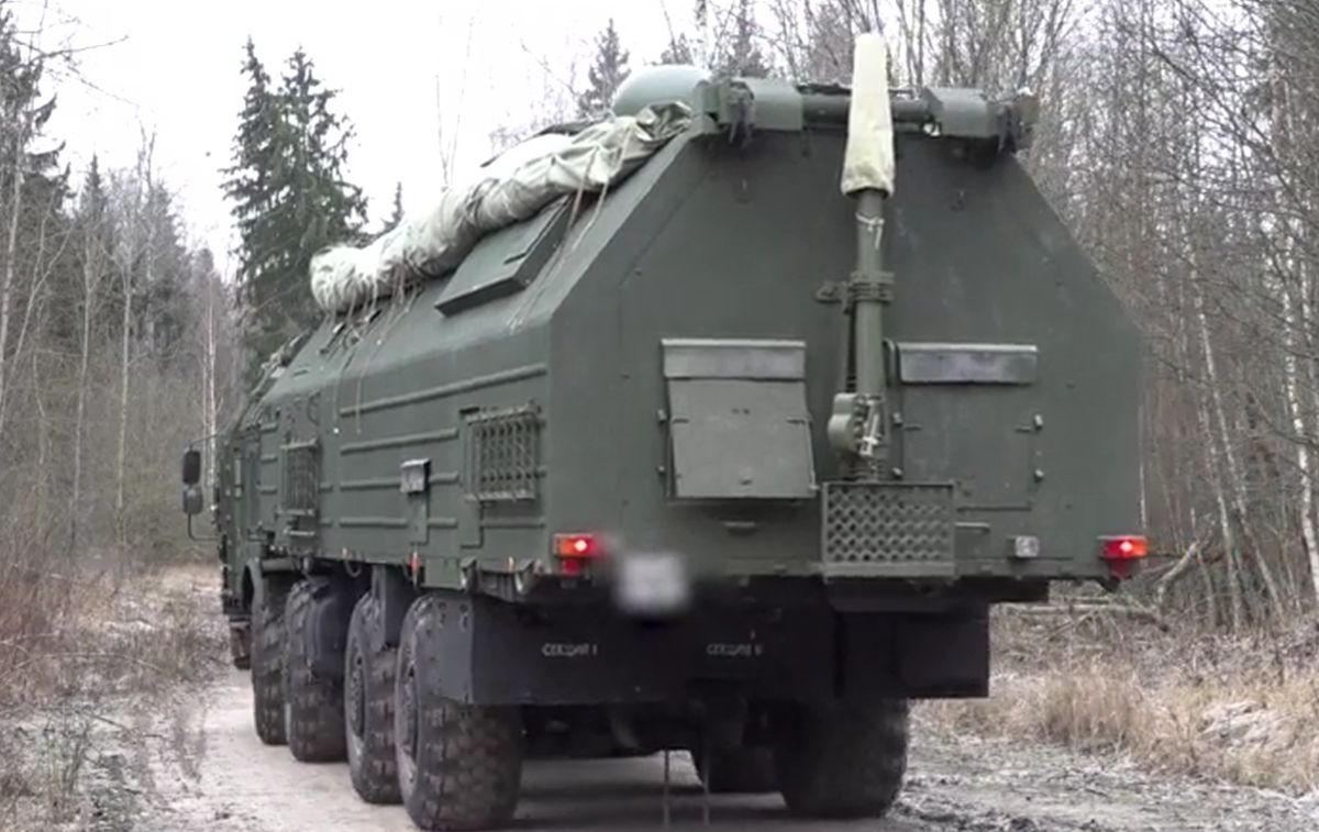 Russian Oreshnik hypersonic missile deployed in Belarus. Photo cut from video Russian Ministry of Defense