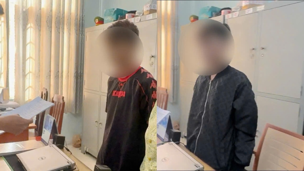 Tai and An carried weapons and rushed in to assault people in the shop. Photo: Police provided