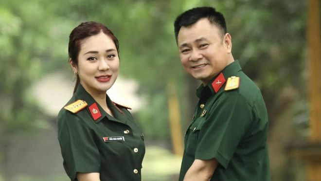 NSND Tu Long va ba xa Minh Nguyet. Anh: Cat tu trang ca nhan 