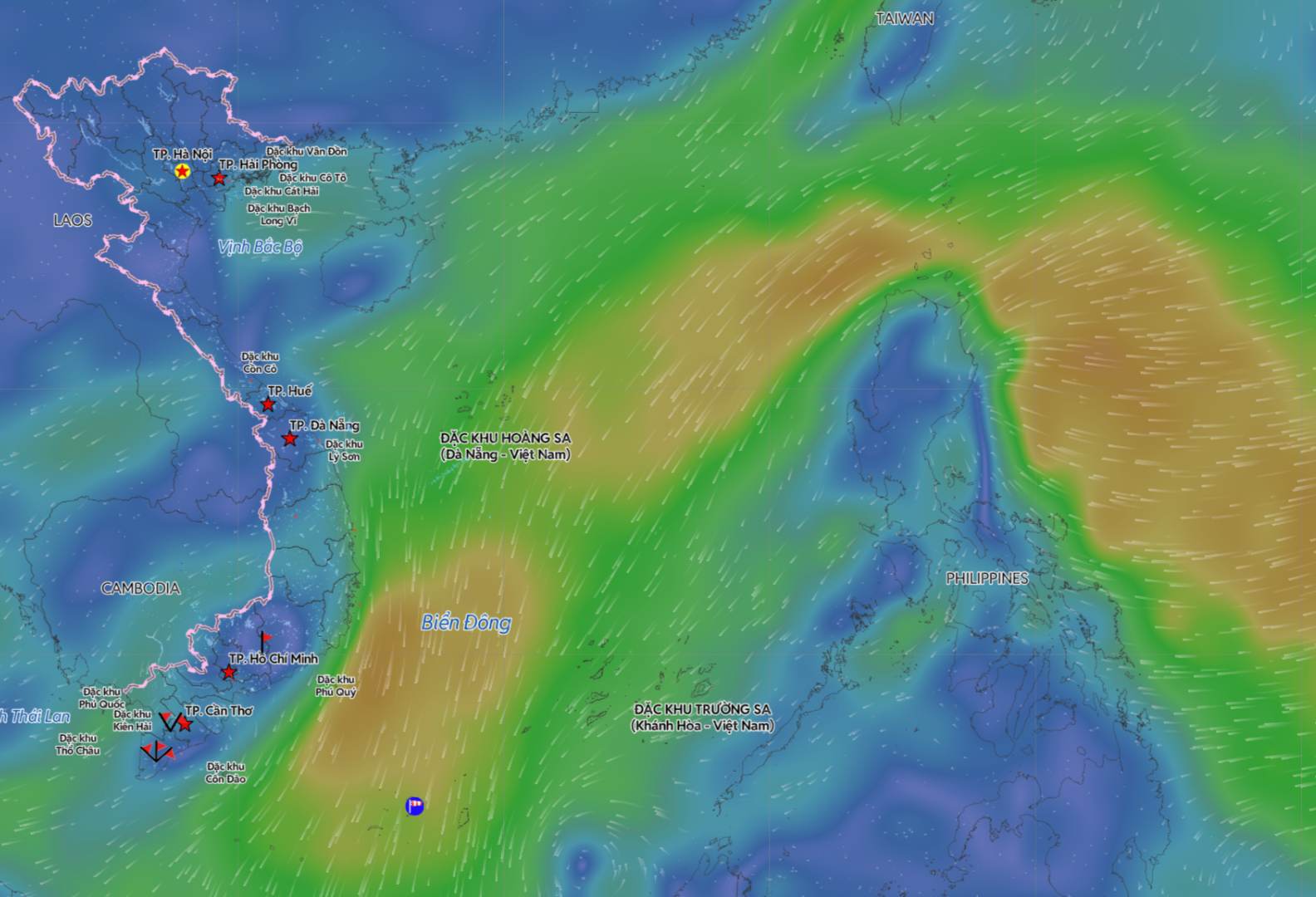 It is forecast that the northeast monsoon will continue to cause unfavorable weather in some sea areas. Source: Vietnam Disaster Monitoring System