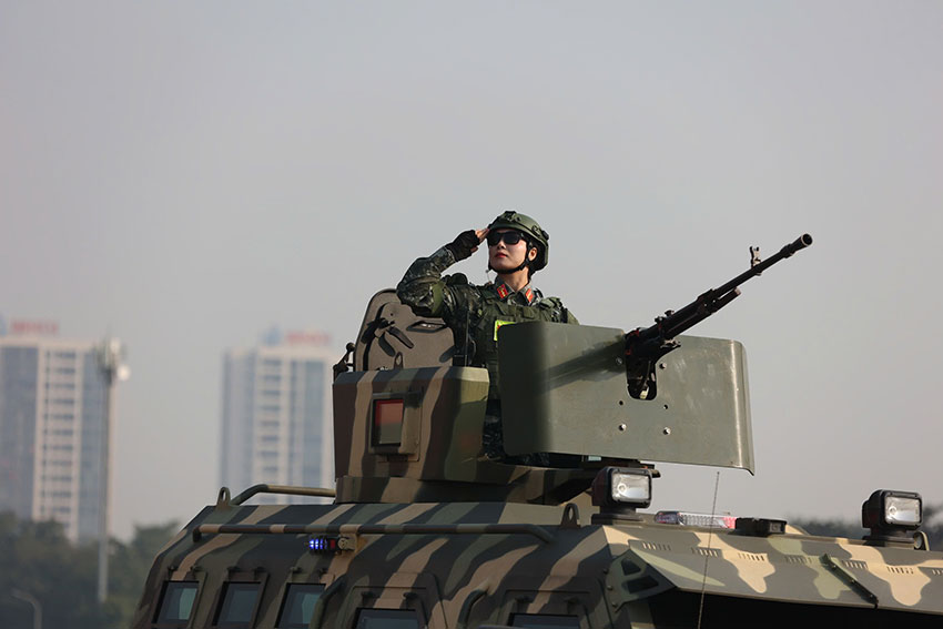 The Police force is ready to ensure security and order for the 14th Party Congress. Photo: Viet Phu