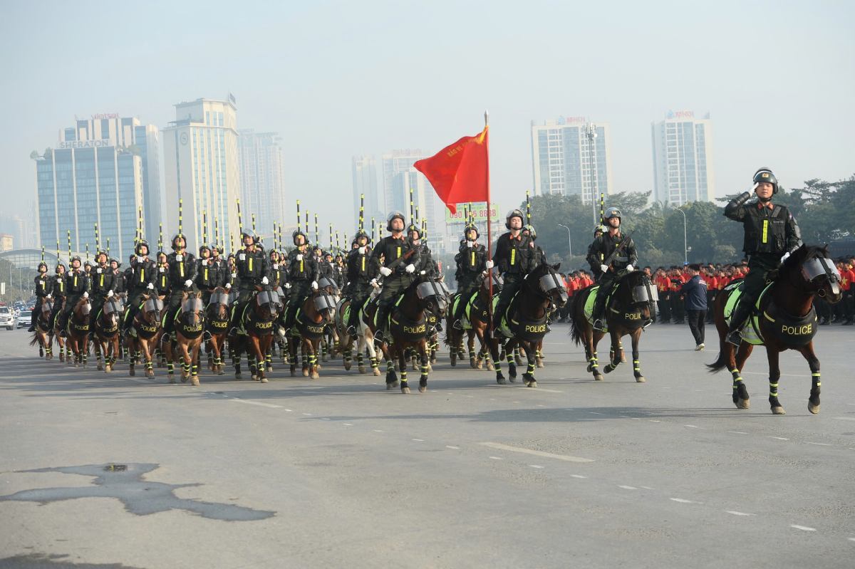 Buoi Le xuat quan the hien ro tinh than chu dong, ban linh, ky luat va quyet tam cao do cua luc luong Cong an nhan dan - luc luong nong cot, xung kich tren mat tran bao ve an ninh quoc gia va giu gin trat tu, an toan xa hoi.  
