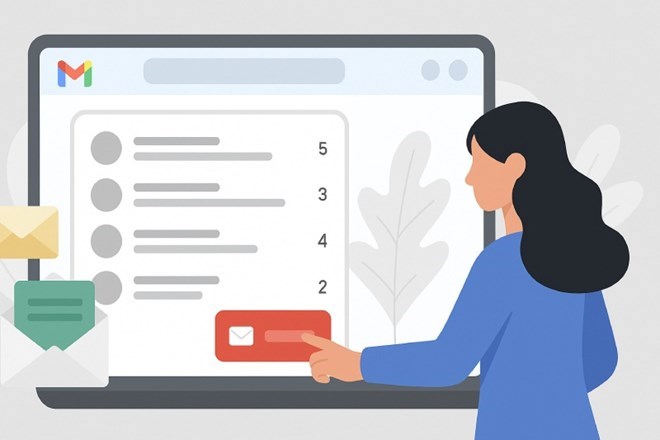 Google upgrades Gmail, adding a series of AI features to help summarize, write emails and prioritize mailboxes. Graphics: Quang Minh