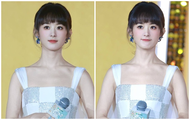 Nhan sac tre trung kho tin cua Trieu Le Dinh o tuoi U40. Anh Weibo