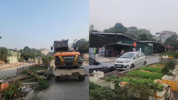 Hinh anh truoc va sau khi giai toa. Anh: Minh Hanh 