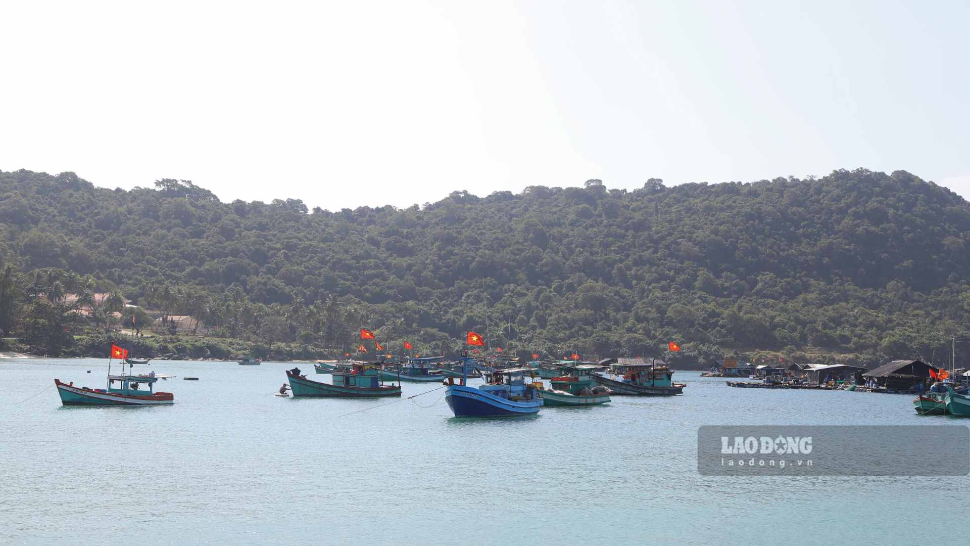 Nguoi dan tren dao sinh song chu yeu bang nghe nuoi trong, khai thac hai san va kinh doanh buon ban. Anh: Tuyet Lan 