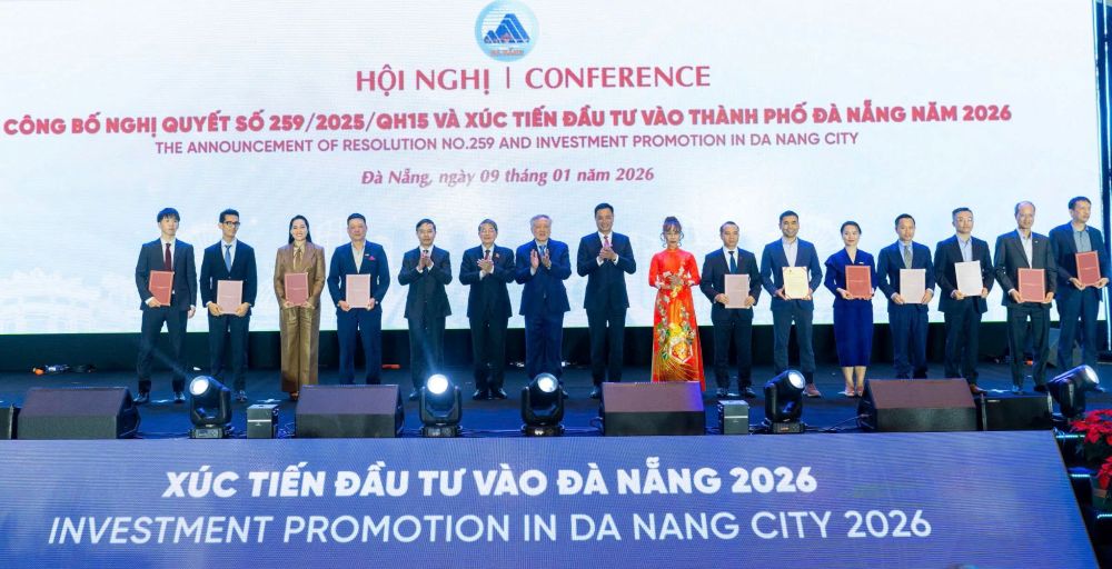 The Investment Promotion Conference in Da Nang in 2026 took place at Ariyana Da Nang International Convention Palace. Photo: HDBank