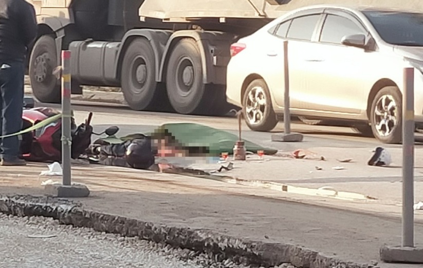 Scene of the accident. Photo: Ngoc Anh