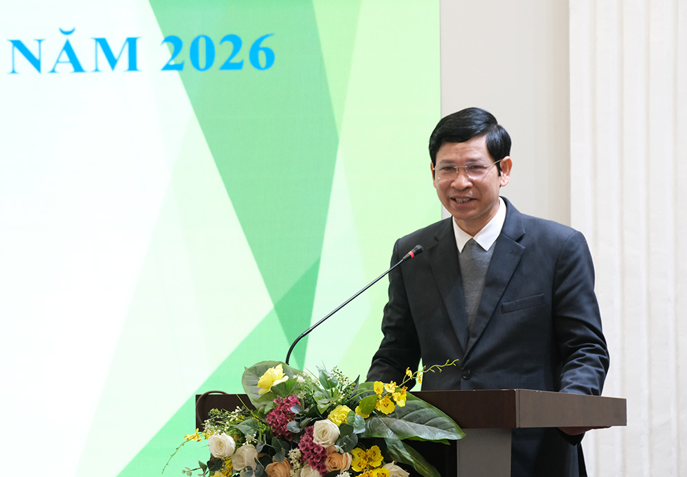 Thu truong Bo VHTTDL Ho An Phong phat bieu tai Hoi nghi. Anh: Tuan Anh