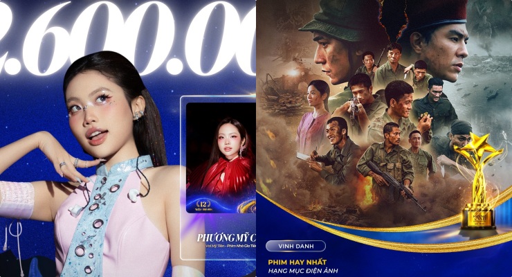 Phuong My Chi, the film "Red Rain" attracted attention when nominated for the Green Star awards. Photo: Organizing Committee.