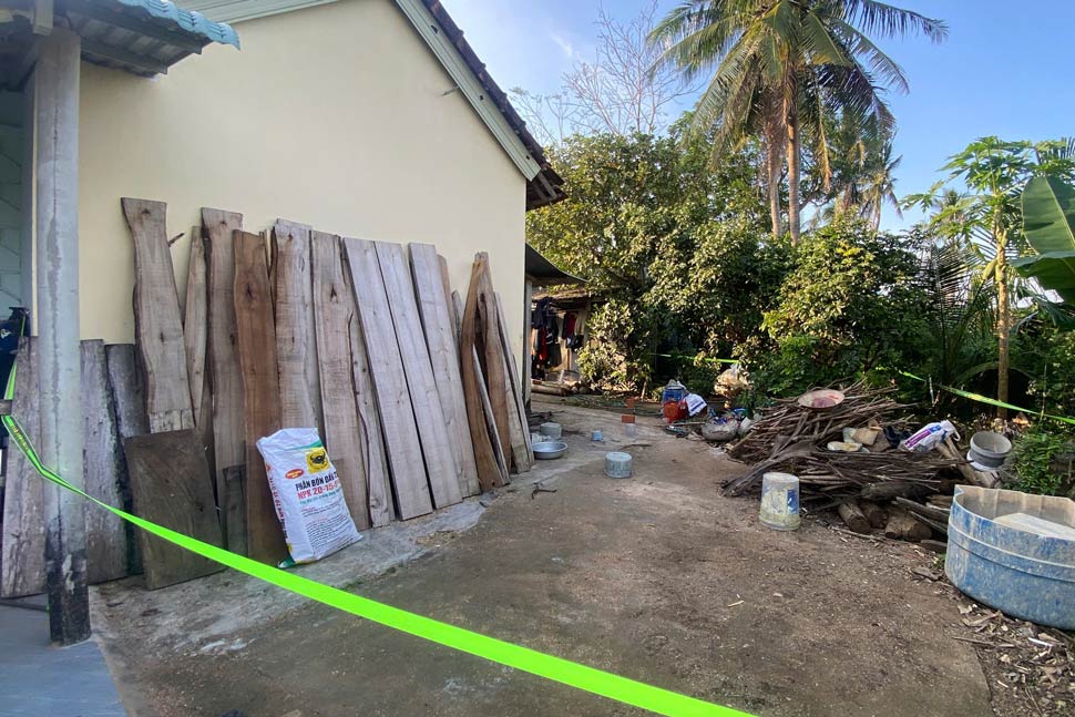 Scene of the explosion that killed 2 women in Gia Lai. Photo: Hoai Phuong