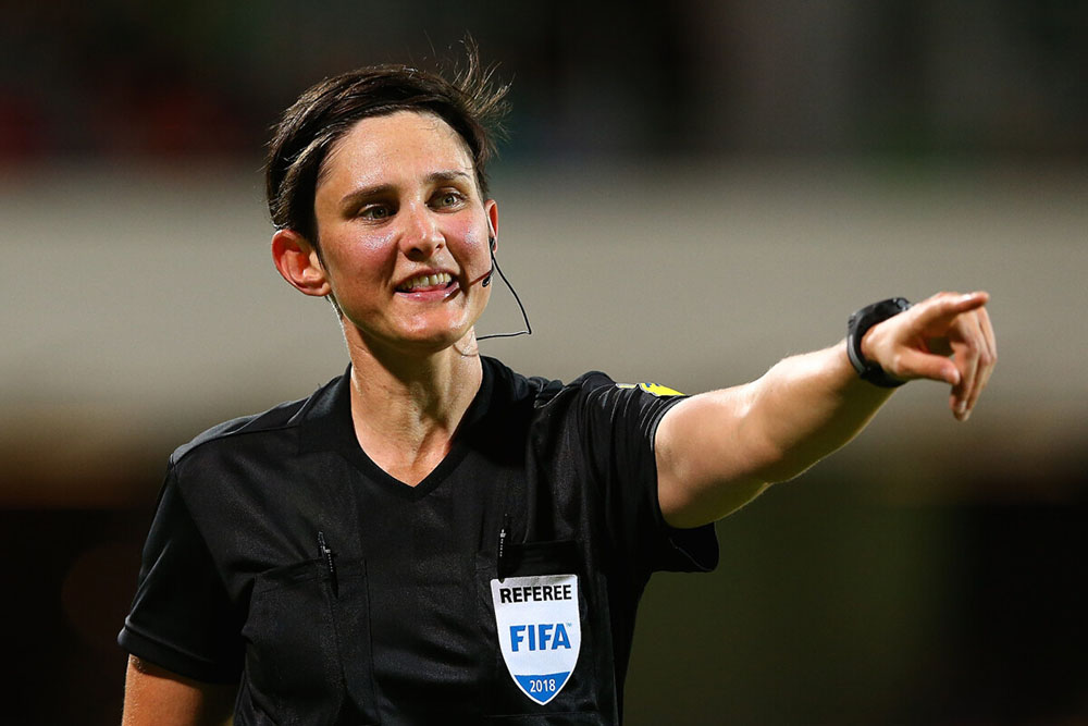 Female referee Katherine Jacewicz (Australia) was assigned by AFC to be in charge of the VAR room for the U23 Vietnam match against U23 Saudi Arabia at the 2026 AFC U23 Championship. Photo: AFC