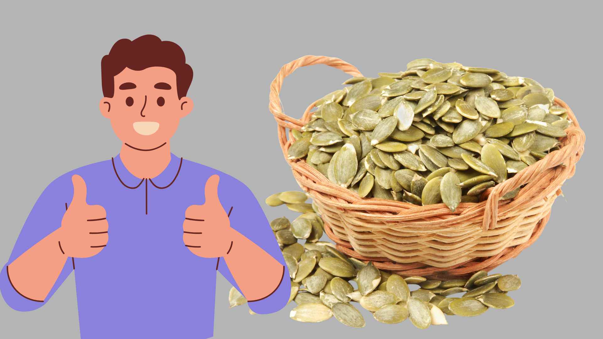 Pumpkin seeds are good for men's health. Graphics: Ha May