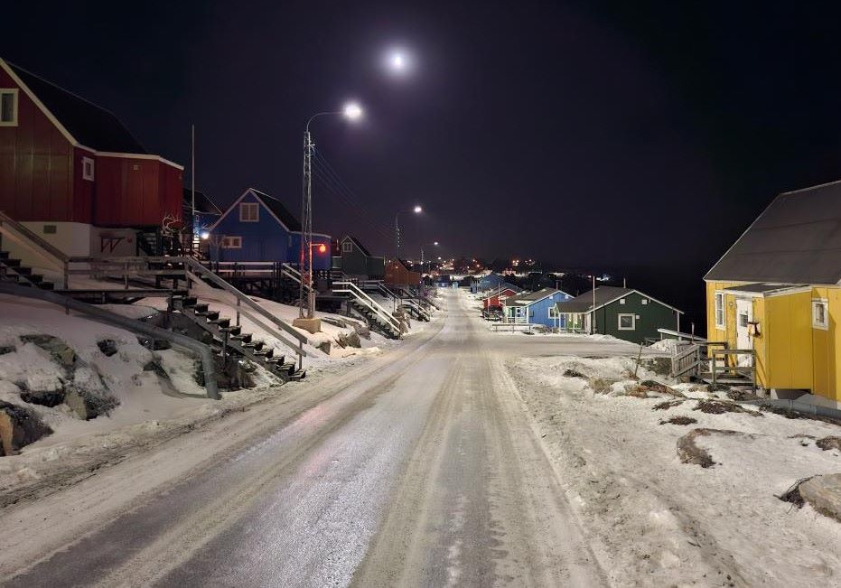 Khung canh Aasiaat, Greenland, ngay 7.1.2026. Anh: Xinhua