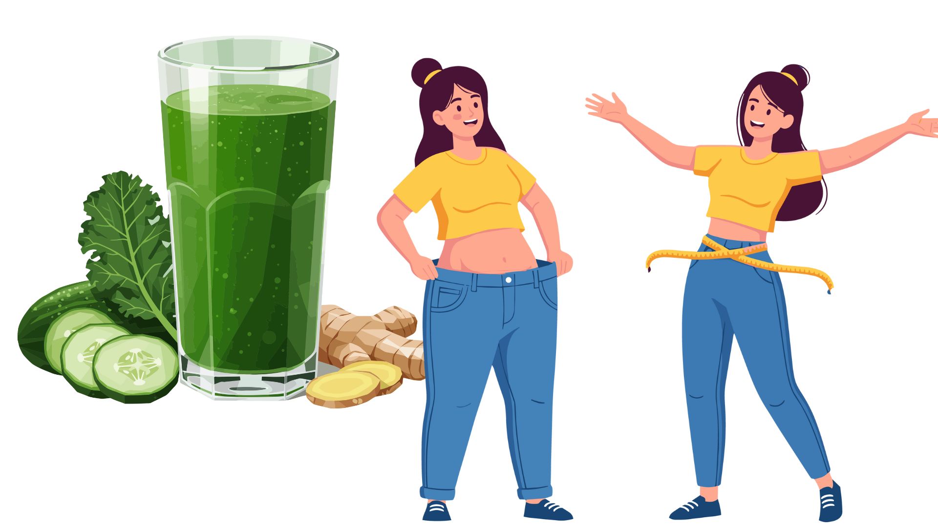 Vegetable smoothies are drinks to support weight loss. Graphics: Thanh Thanh