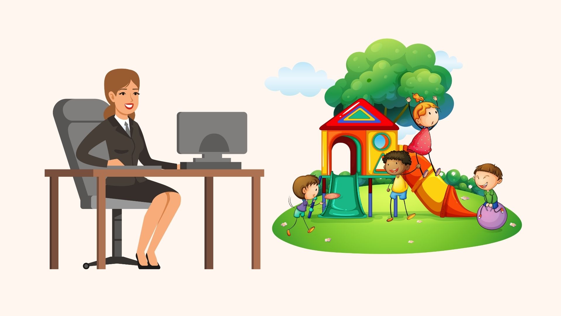 Expected working hours of the kindergarten principal. Graphics: Linh Dan