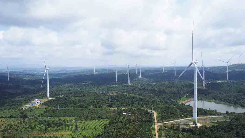 A renewable energy power project in Dak Lak. Photo: Ngan Ha