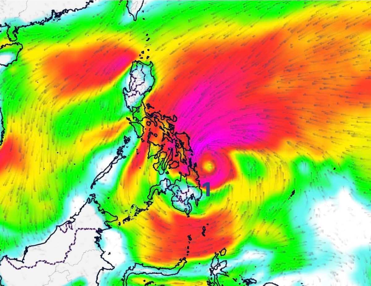 Forecast of the possibility of Typhoon Ada appearing in the Philippines next week. Photo: Philippines Weather Forecast