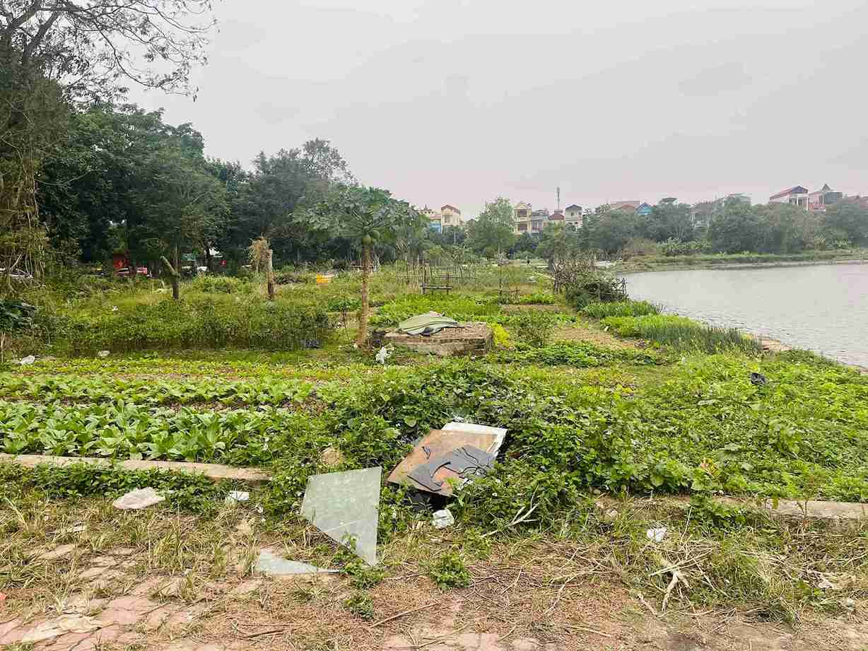 Khu vực hồ An Vũ nằm ở vị trí trung tâm đô thị Hưng Yên nhưng chưa được khai thác hiệu quả. Ảnh: Mai Hương