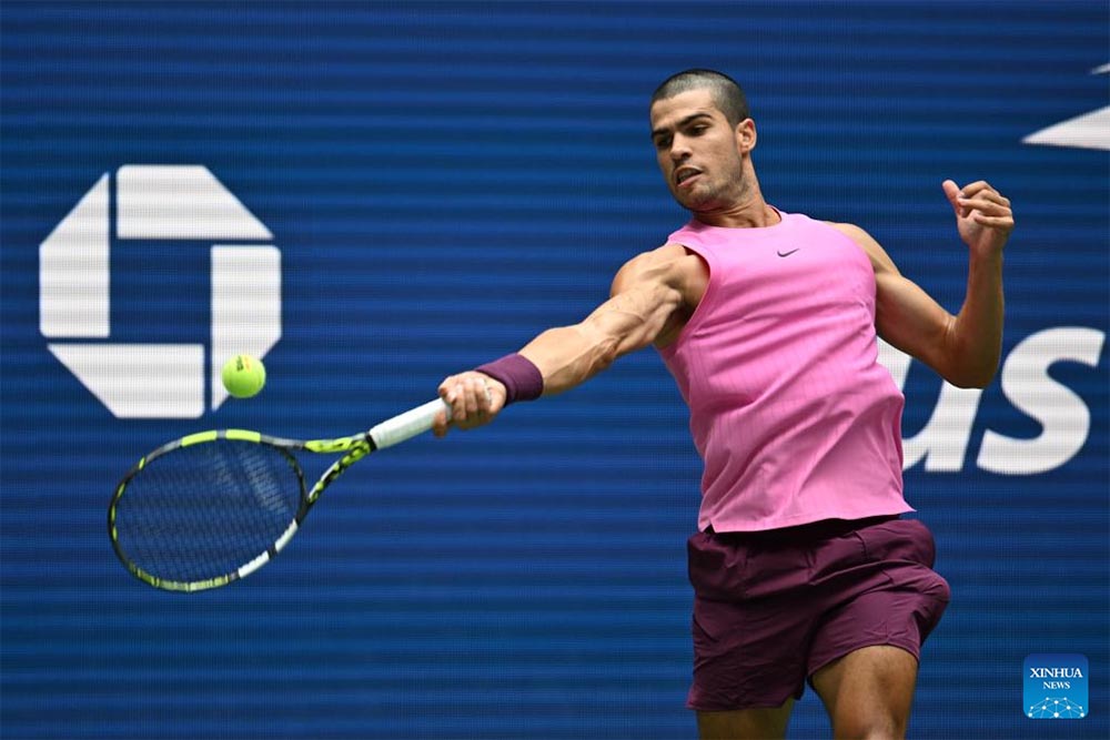 Tennis player Carlos Alcaraz. Photo: Xinhua