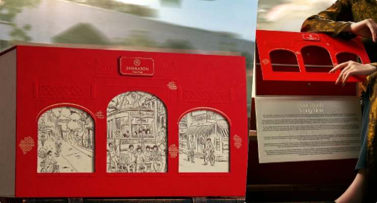 Sheraton Hanoi West tells a new story about local culture and spirit through Tet gift box designs. Photo: Hotel.