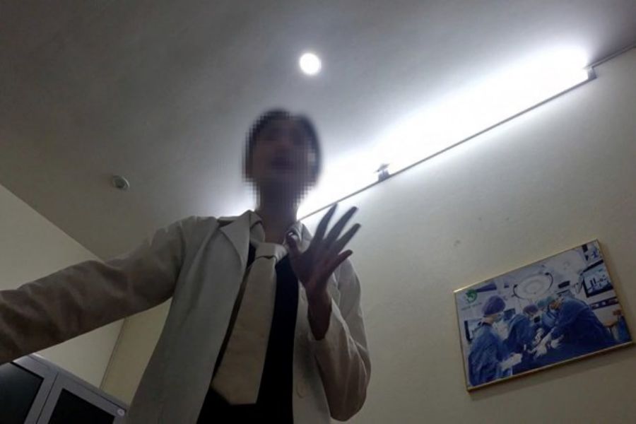 Employees of beauty salon 108 (Bac Ninh province) impersonate doctors of Military Hospital 108. Photo: PV