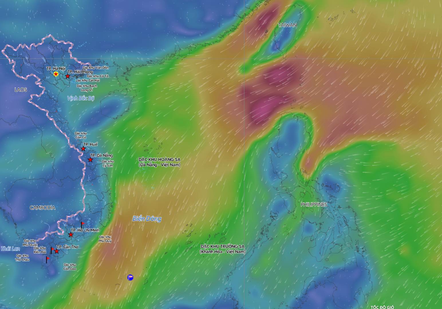 The weather in some sea areas is unfavorable tonight, January 11. Source: Vietnam Disaster Monitoring System