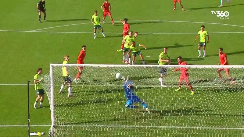 La sub-23 de China gano 1-0 a la sub-23 de Australia en el Campeonato Asiatico Sub-23 de 2026. Foto tomada del video