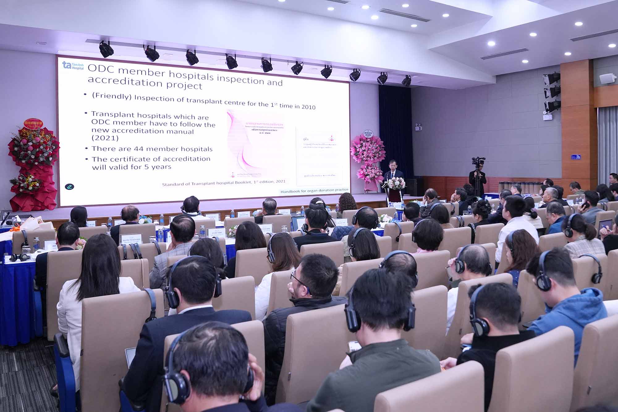 Hoi nghi quoc te ve hien, ghep tang lan thu 3 tai Viet Nam, to chuc tai BVDK Tam Anh, thu hut hon 250 chuyen gia hang dau trong va ngoai nuoc. Anh: BVDK Tam Anh