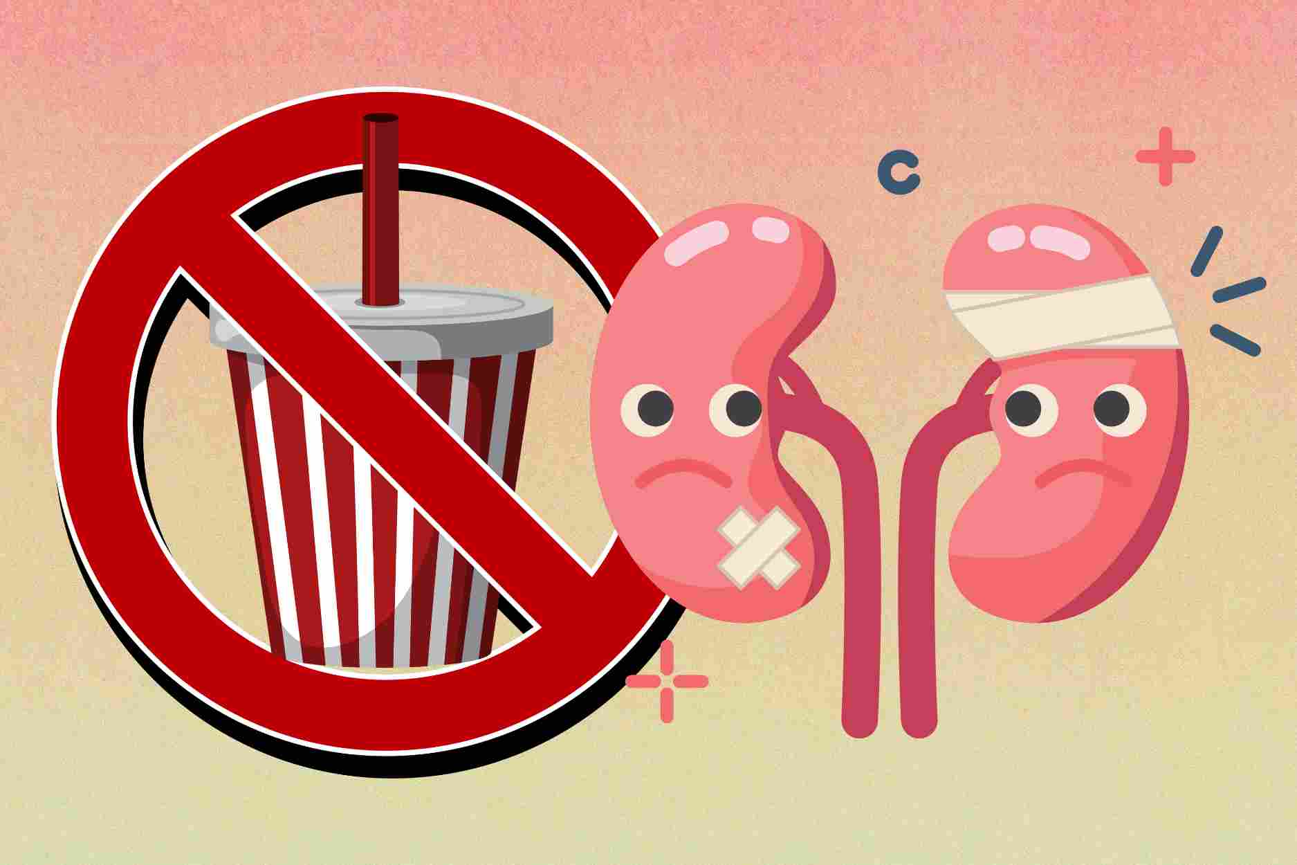Soft drink detoxification measures for people with weak kidneys