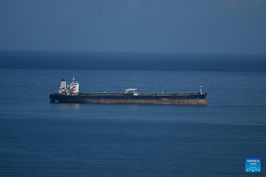 An oil tanker in Venezuelan waters. Photo: Xinhua