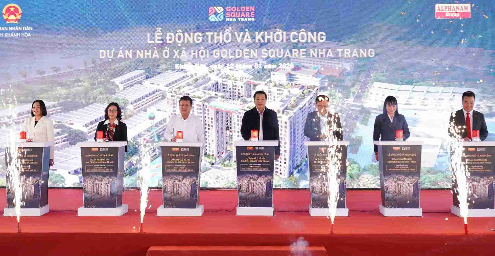 Khanh Hoa starts construction of CT-01 social housing project. Photo: Huu Long
