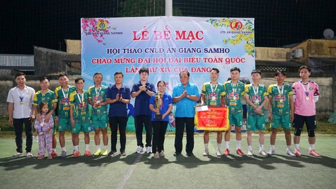 Bế mạc hội thao công nhân lao động An Giang Samho