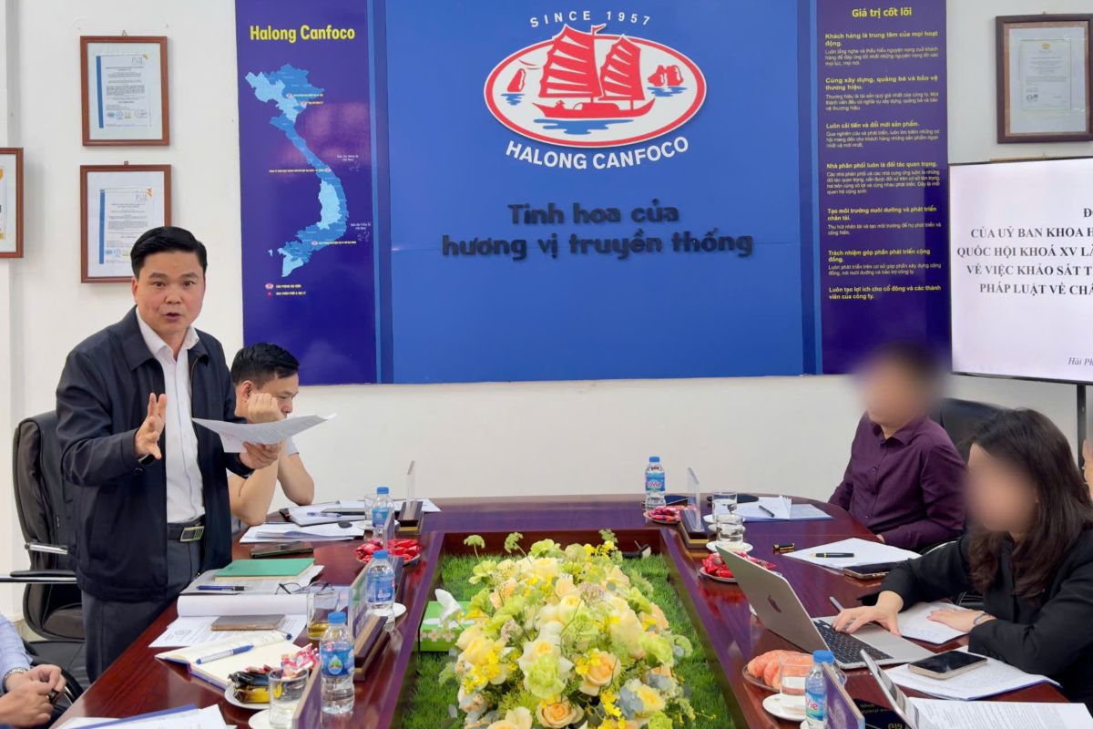 Tổng Giám đốc Công ty CP Đồ hộp Hạ Long Trương Sỹ Toàn bị khởi tố. Ảnh: Thanh Thanh