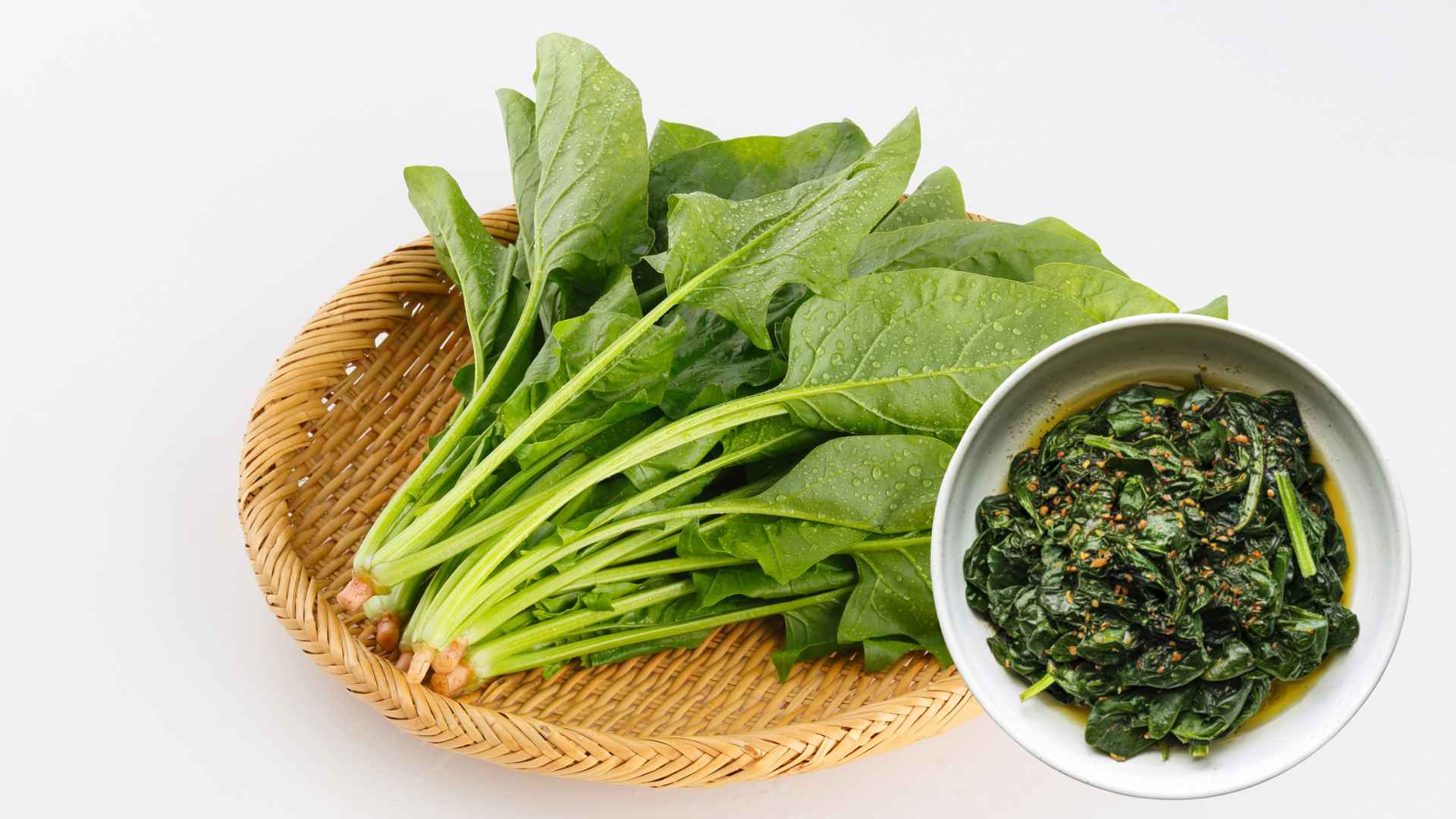 Spinach is a vegetable containing a lot of iron, easily absorbed by the body. Graphic photo: Huong Son