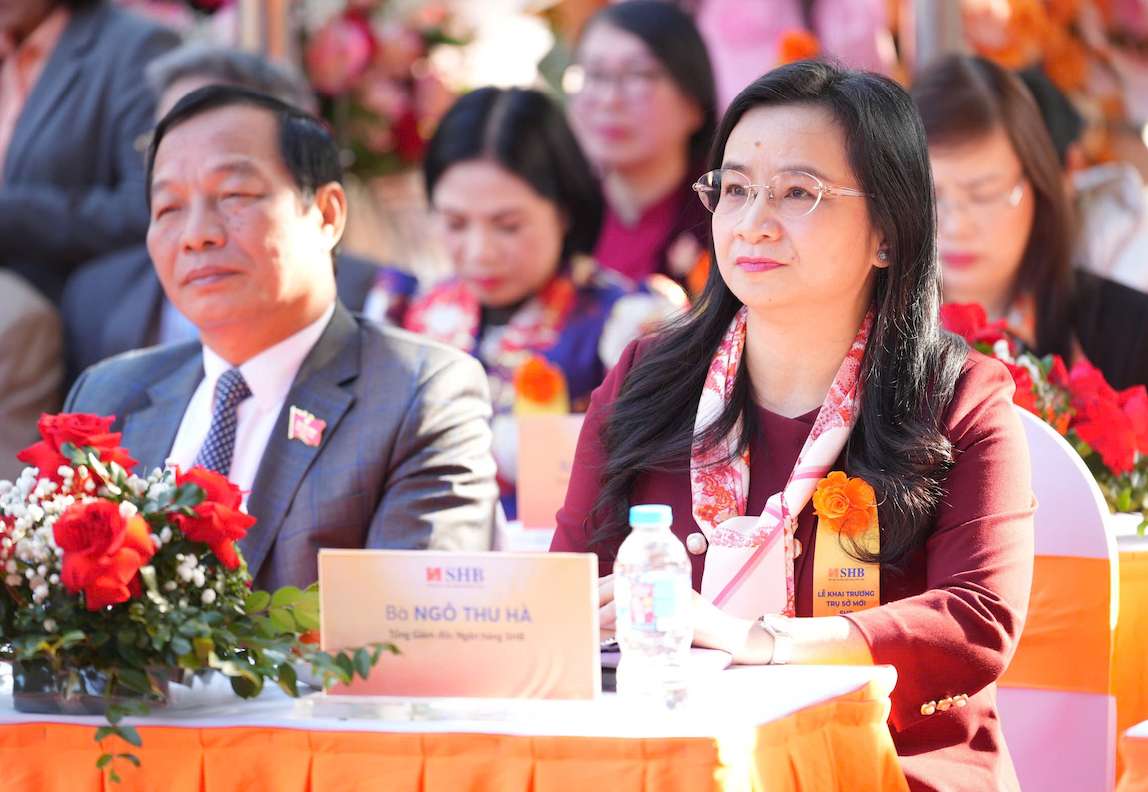 Ba Ngo Thu Ha – Tong Giam doc Ngan hang TMCP Sai Gon – Ha Noi. Anh: SHB