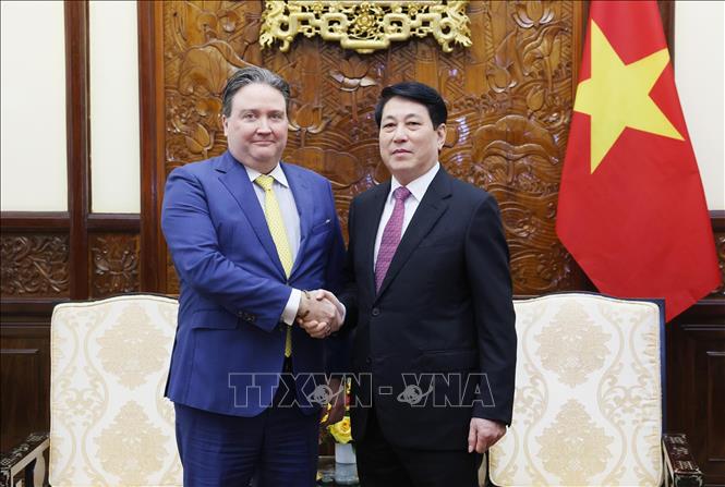 Politburo member, President Luong Cuong receives US Ambassador to Vietnam Marc Knapper on January 12, 2026. Photo: VNA