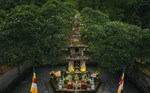 Check-in resort with Tran Dynasty ancestor tower architecture in Yen Tu