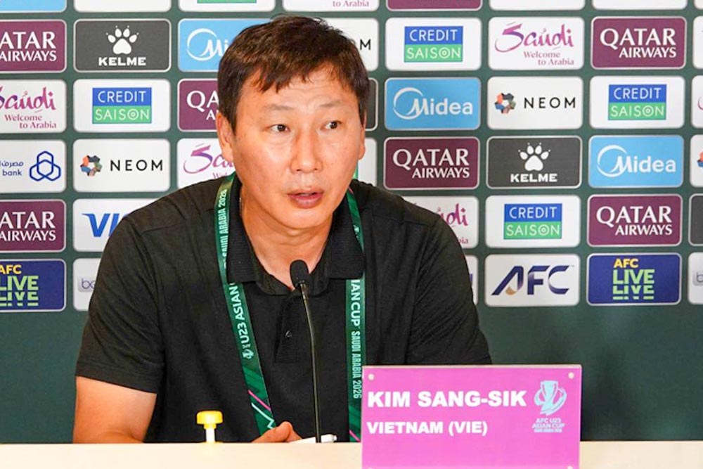 Entrenador Kim Sang-sik del equipo sub-23 de Vietnam. Foto: AFC