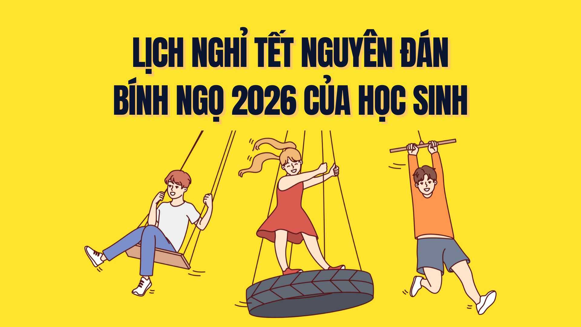 Dinh Ngo Lunar New Year 2026 holiday schedule for students. Graphics: Tra My