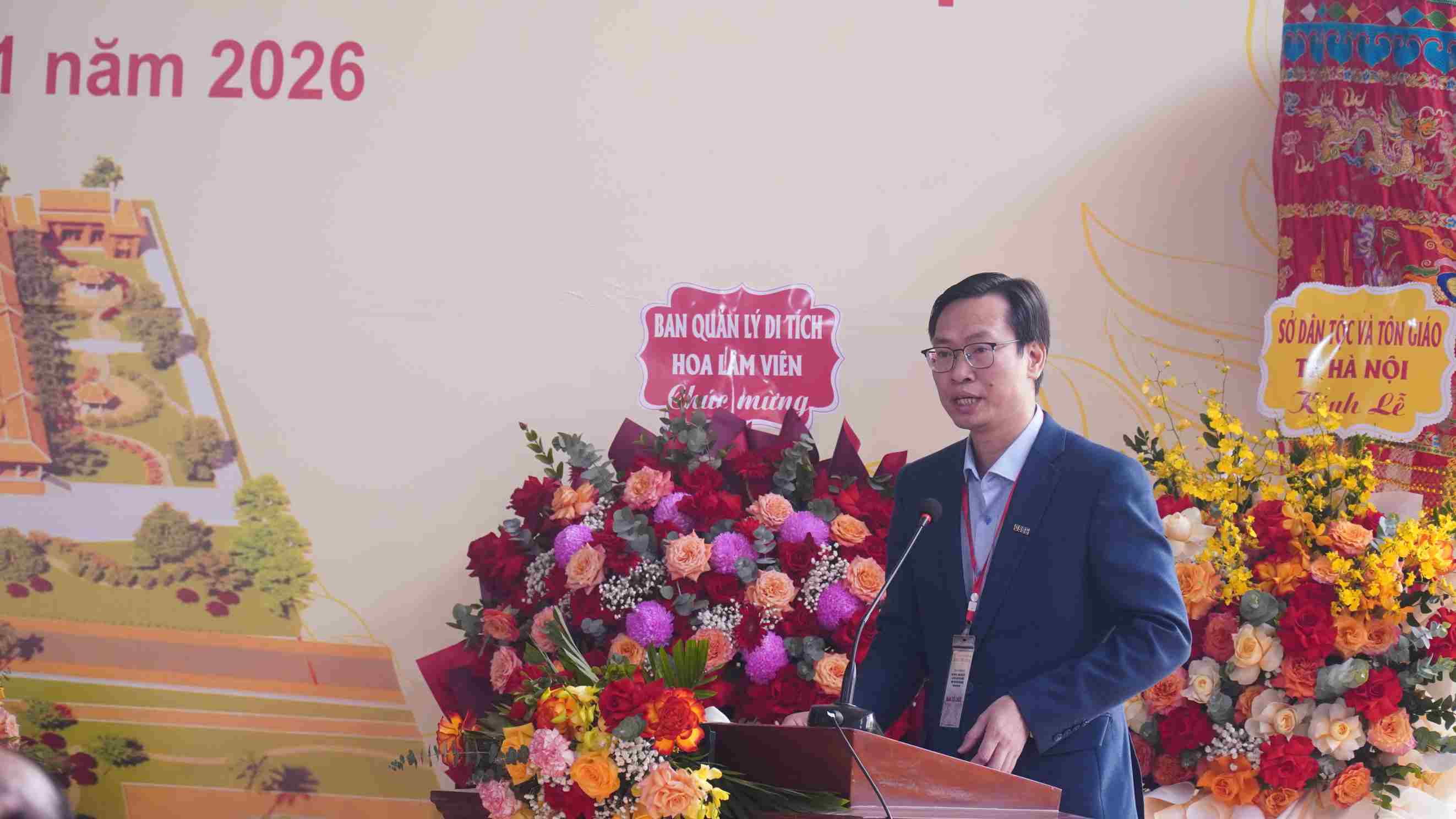 PGS, TS Dang Hong Son, Pho hieu truong Truong Dai hoc Khoa hoc Xa hoi va Nhan van phat bieu. Anh: Minh Vu.