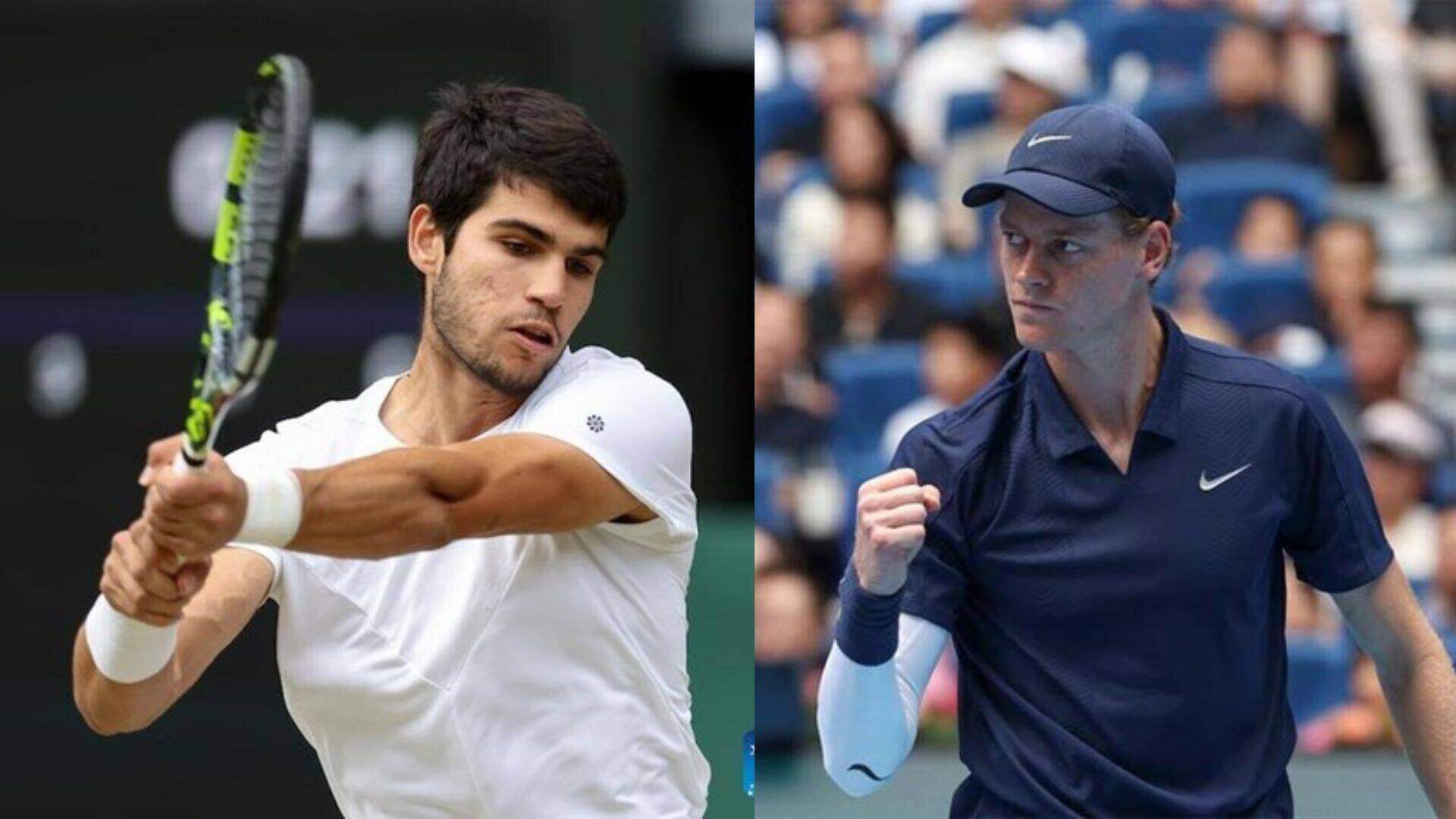 Carlos Alcaraz and Jannik Sinner. Photo: Xinhua