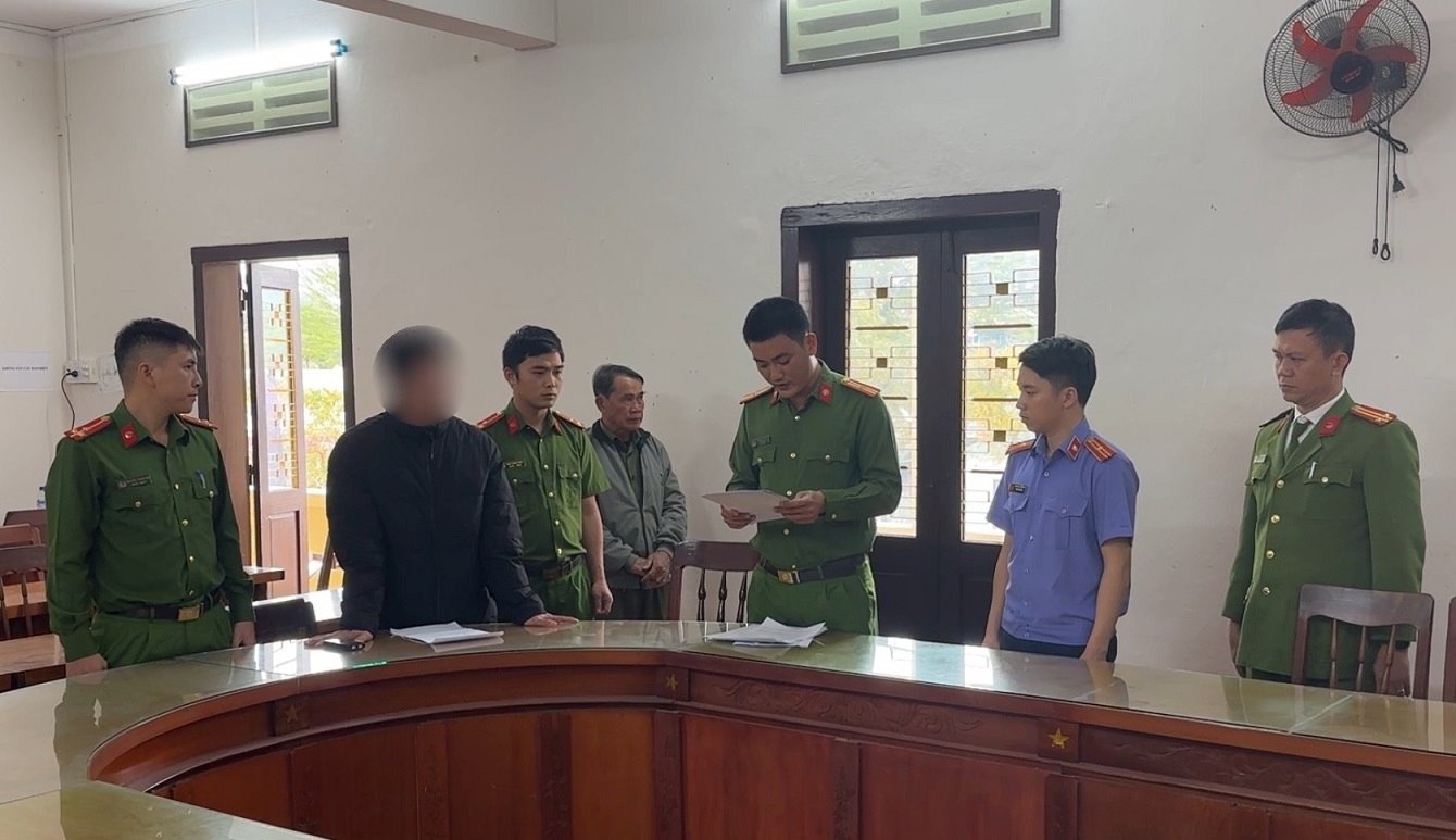 Sau nhiều tháng điều tra, Công an tỉnh Quảng Ngãi bắt tạm giam chủ karaoke Venus. Ảnh: Công an Quảng Ngãi