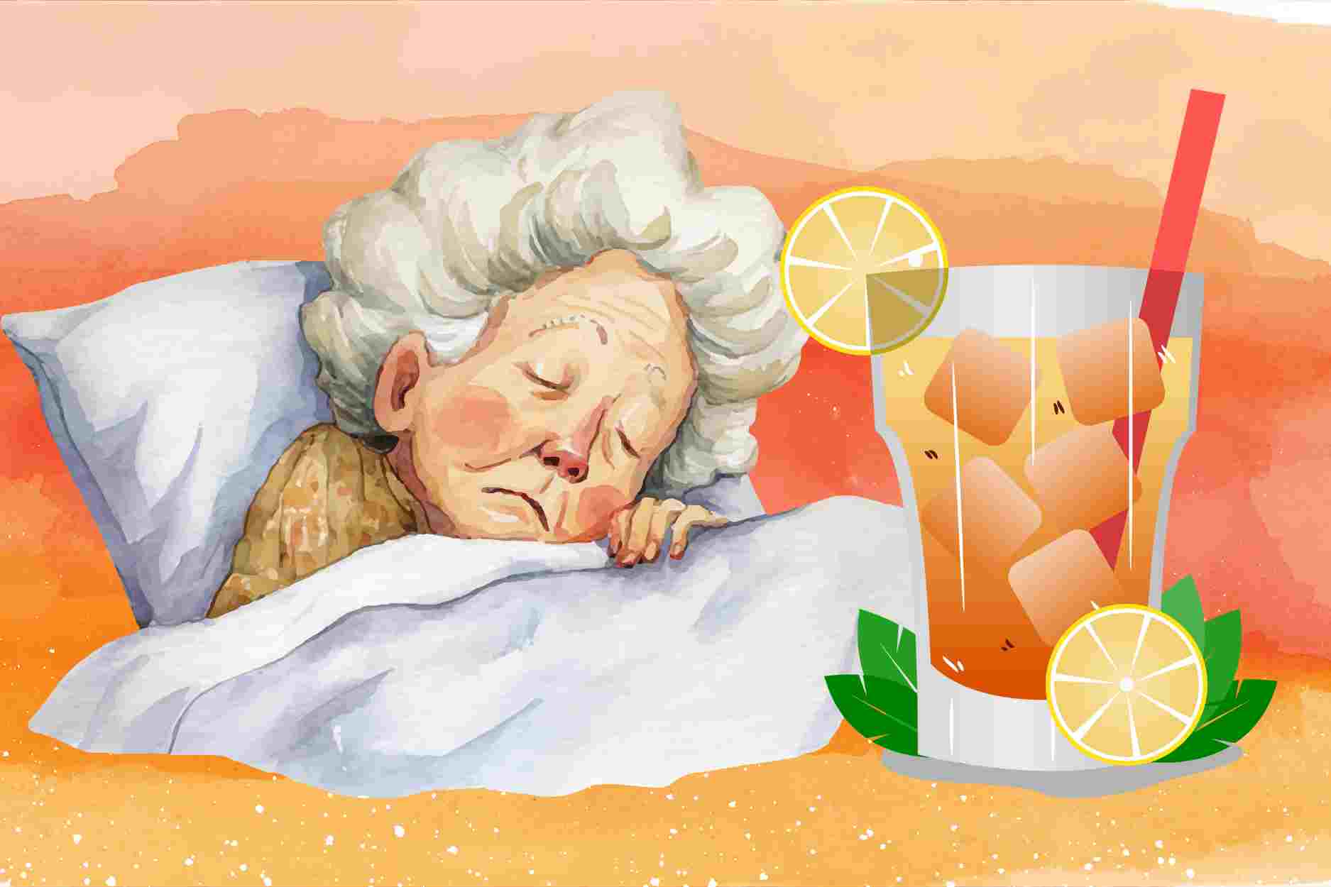 Easily made drinks to help elderly people sleep well naturally