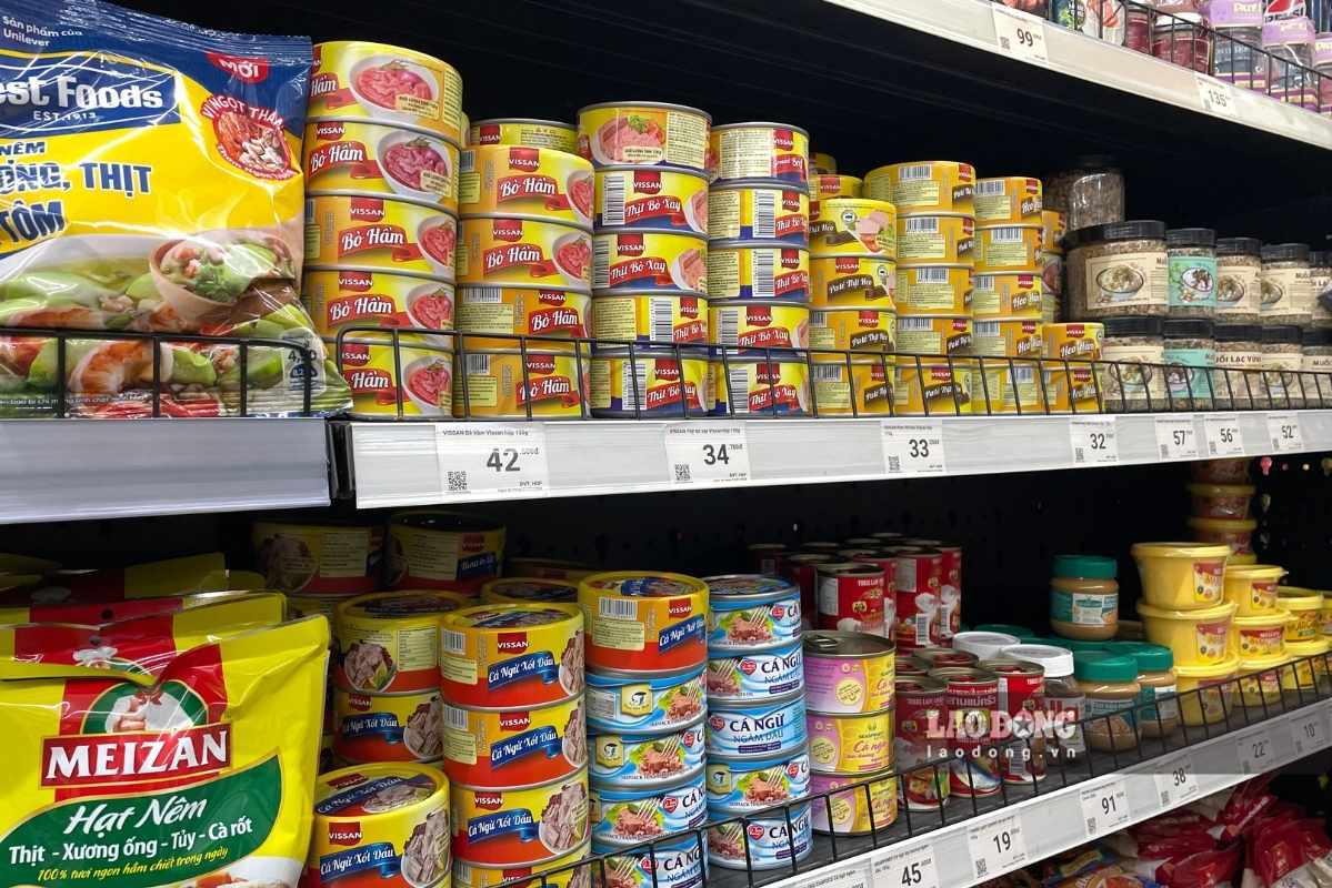 Chuoi he thong sieu thi Winmart+ khong con thay “bong dang” cac san pham tu Cong ty CP Do hop Ha Long. Anh: Thanh Binh 