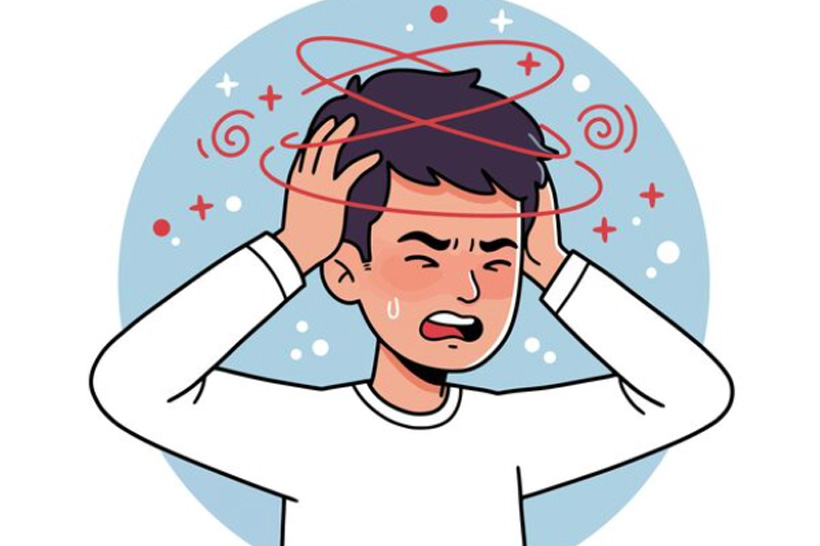 Dau dau du doi xuat hien dot ngot co the la dau hieu canh bao dot quy. Do hoa: Thien Nhan