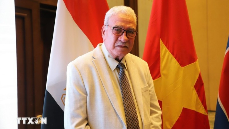 General Secretary of the Communist Party of Egypt Salah Adly Abdelhafiz emphasized that the 14th Party Congress of the Communist Party of Vietnam is a particularly important milestone. Photo: VNA