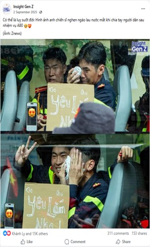 A small story that makes tens of thousands of people's hearts flutter. Photo: Insight Gen Z