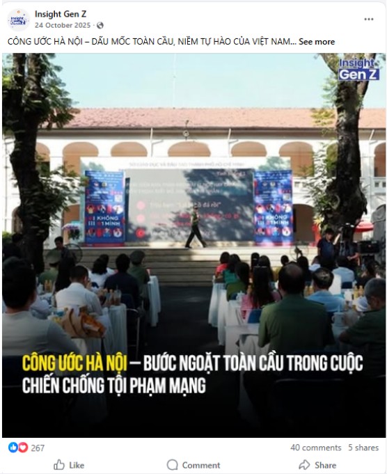 Cong uoc ha noi – dau moc toan cau, niem tu hao cua Viet Nam. Anh: Insight Gen Z